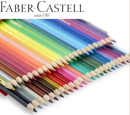 Faber-Castell 48 색 수용성 비 독성 물 컬러 연필 세트 학교 용품 편지지 Rrt 드로잉 용품 ASS021
